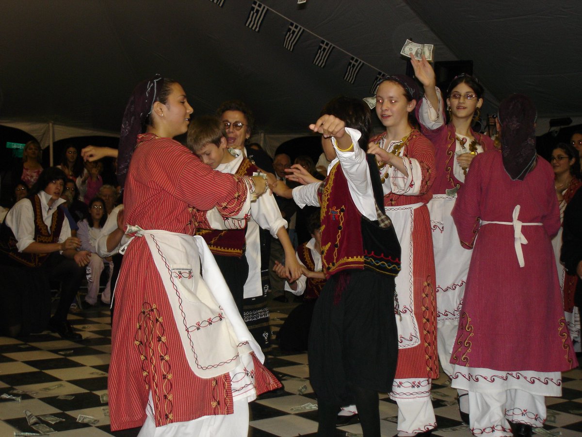 PcolaGreekFest's tweet photo. #DYK that Greeks throw money to show appreciation for dancers' skills? At the end of each performane, our youth dancers collect the money thrown on stage and use it throughout the year for costume repairs and other things needed to support their practices. Opa! #PcolaGreekFest https://t.co/scekQiJnk7