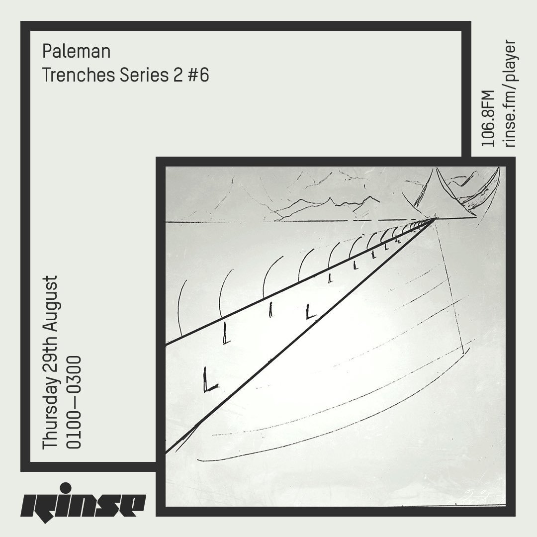 PalemanUK's tweet image. Thursday back on @RinseFM #trenches 🐚📡