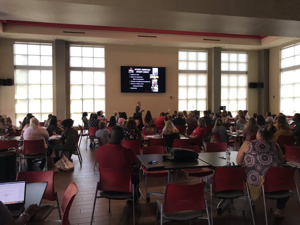 WKUSocialWork's tweet photo. The Social Work Department spent the past three days welcoming their BSW and MSW students. We canβt wait to see them shine! #socialwork @CHHS_WKU https://t.co/QGPfHvBRqr