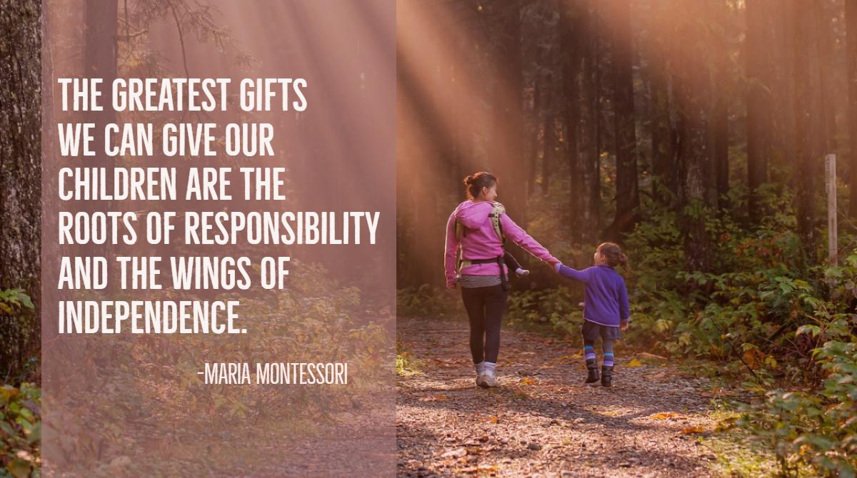 The Montessori method encourages freedom with limits. This means children are encouraged to explore and discover, but are also taught self-discipline and responsibility. #FridayThoughts #childhood