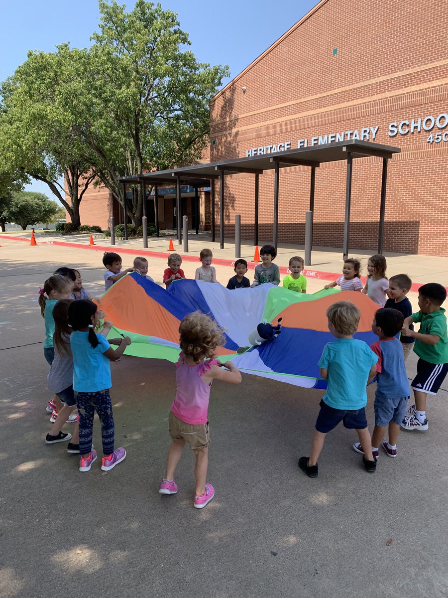 In Pre-K Humpty Dumpty falls out of a parachute, not a wall. Fun Friday!! #HESsoars <a href="/EarlyGcisd/">GCISD EARLY CHILDHOOD</a>