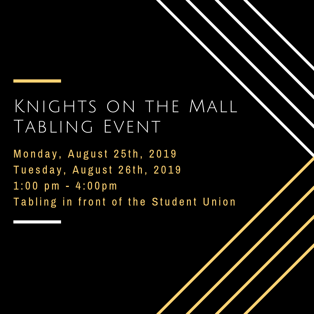 ucf_kotm's tweet photo. Stop by our tabling event to meet the KOTM team and for a chance to recieve tailgate gear! 
Stadium approved clear bags, souvenir magnets, tumblers and clear fanny packs will be handed out while supplies last. 

#GoKnights #ChargeOn https://t.co/69onc49oqG