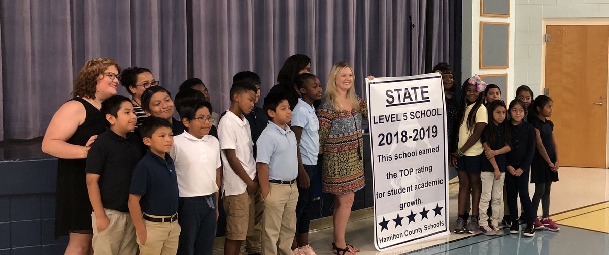 I am honored to work with such hard-working students, teachers, support staff, and administrators!  East Lake is a Level 5 growth school!
