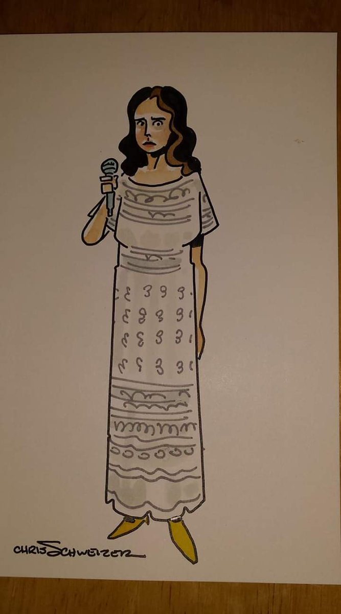 DavidPeeler7's tweet photo. Phoenix about to sing her solo in Phantom of the paradise. As played by Jessica Harper.  Sketch by Chris Schweizer. @jessicaharper @schweizercomics #phantomoftheparadise https://t.co/rbE1AwNBMR