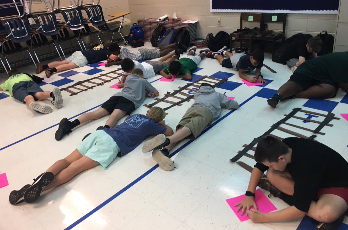 Chelsea Middle students reflecting on life during Westward Expansion-Transcontinental Railroad. #shelbylearns #ChallengeEngageEmpower