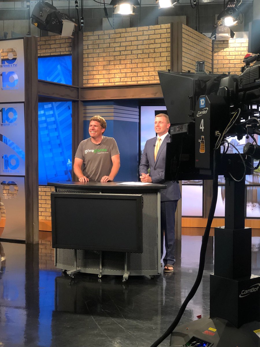 WeAreGiveGame's tweet photo. Catch our founder & CEO @MattGolis on @10TV after the Browns game tonight! #CompeteForACause https://t.co/1UFL2tWJ2h