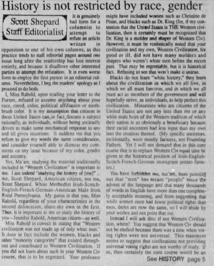 URraceproject's tweet photo. Today on the blog: #TeamArchive's Meghna Melkote challenges a @URCollegian editorial from 1992 arguing against the diversification of a "Western Civilization" course at @urichmond. https://t.co/XjjDwlVDIp https://t.co/oh4JPXxYA1