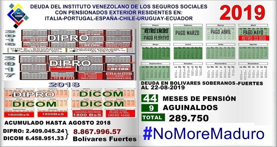 Zulyromer's tweet photo. @CarnetDLaPatria @VTVcanal8 @PartidoPSUV @laradiodelsur @CiudadCCS @vwinstonv @BcodeVenezuela @NicolasMaduro @MPComunas 14000 #PensionadosExterior DESDE 44 MESES TENEMOS PROBLEMAS CON EL PAGO DE NUESTRAS PENSIONES QUE @NicolasMaduro ARBITRARIAMENTE LAS SUSPENDIO, NOS AYUDARAN CON ESTE GRAN ROBO? APOYENOS #MaduroPagales #NoMasMaduro #MaduroNosMata https://t.co/goSZrHGE6A