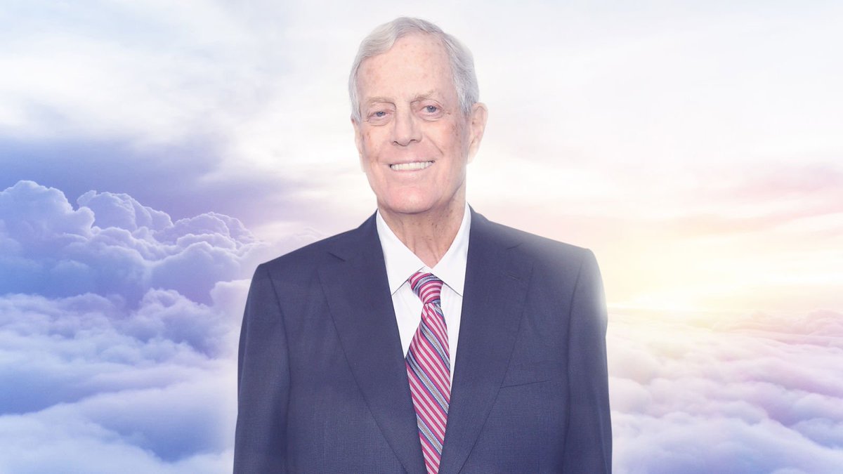 TheOnion's tweet photo. David Koch Pumps Billions Of Dollars Into Campaign To Secure Antonin Scalia A Seat In The Holy Trinity https://t.co/qvFr6heSJ4 https://t.co/NYTcGcTXYe