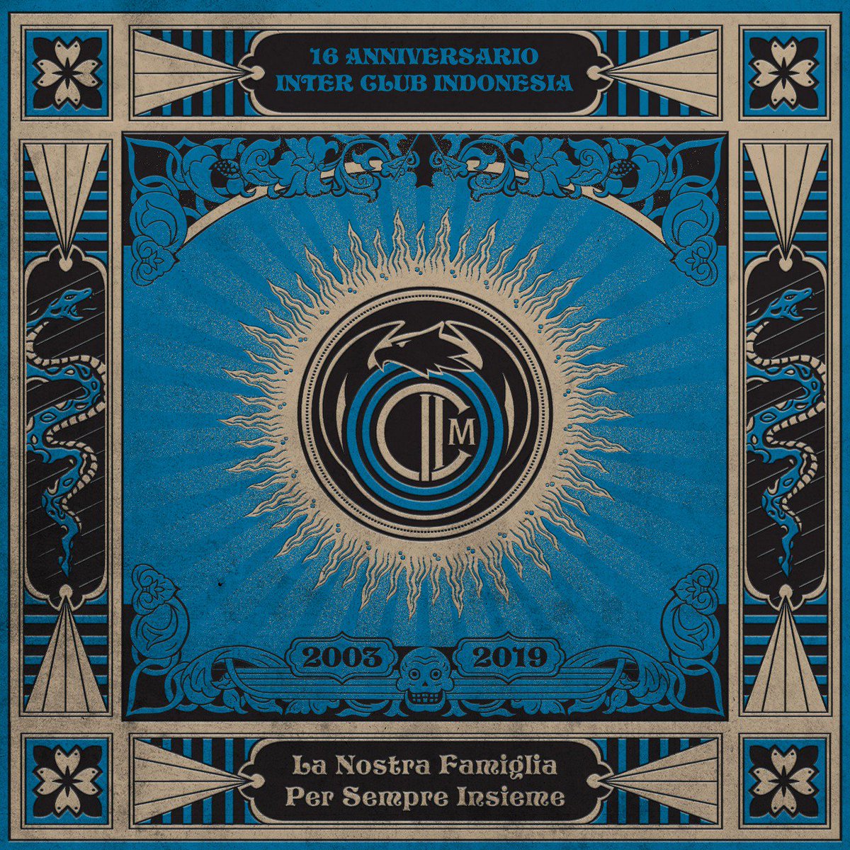 Bersatu dalam keberagaman
Bersama untuk satu tujuan
Dari Nusantara untuk Inter
#Fam16lia