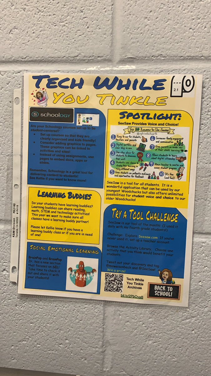 KSWeisenbeck's tweet photo. #TechWhileyouTinkle time at #WoodstockEs! You all know you missed these! @Seesaw #VBITS @WoodchuckWorld @PowerMom73 https://t.co/SxHs8JQjw0