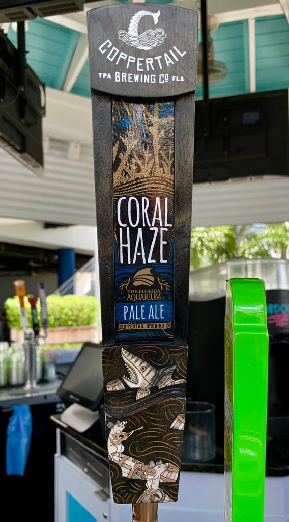 floridaaquarium's tweet photo. #CoralHaze is now at the Aquarium! πΊπ Sip it in a can or on draft at Cafe Ray and Fins Cantina, while supplies last. $1 from each beer supports our coral conservation work. #ProjectCoral #DrinkBeerSaveCoral #BeerForABluePlanet #FridayFeeling https://t.co/OjMY7r4vtM