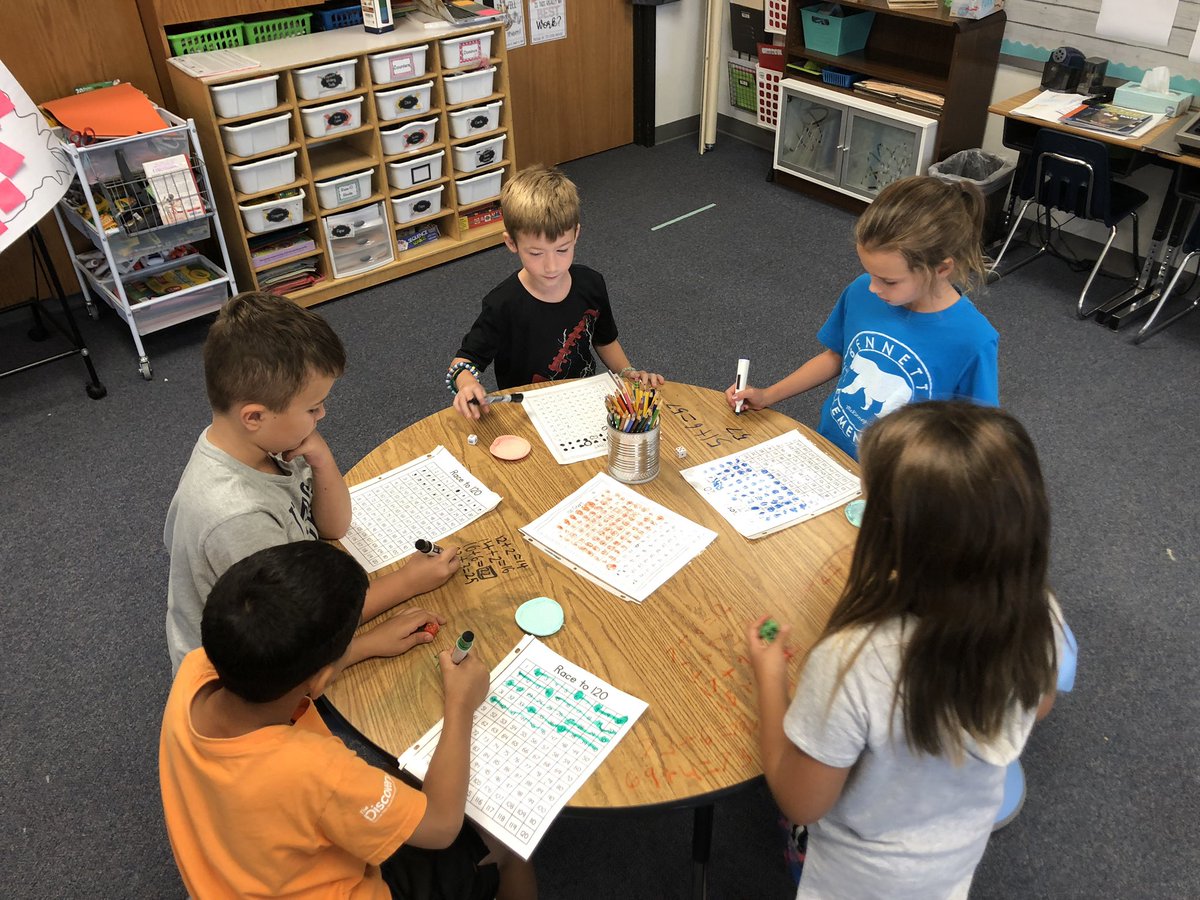 lytlebears's tweet photo. Love playing race to 120!  They love seeing their big number sentences!  #bearshine #math https://t.co/uMGwKR2EAY