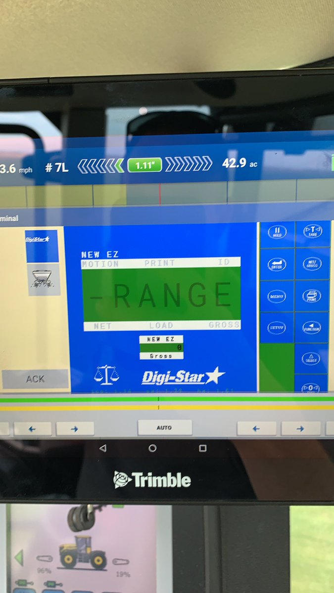 Anyone with a digi-star scale know what causes it to just say range instead of a weight. Turned it on with the cart empty and this is what showed up