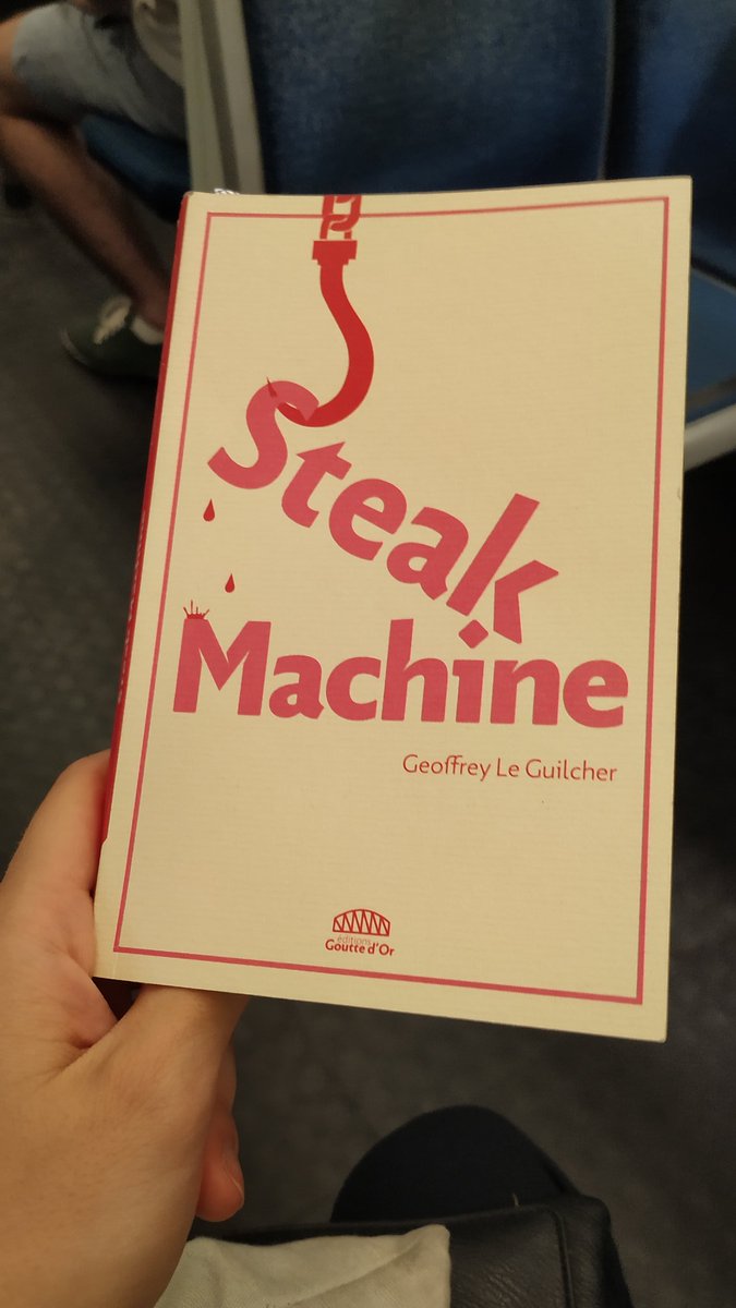 OlympeMs's tweet photo. Je commence #SteakMachine de @GLeguilcher... Les pages se tournent toutes seules, on a déjà mal au bout de quelques chapitres mais l'aventure est remarquable. https://t.co/nLlGPrXTc7