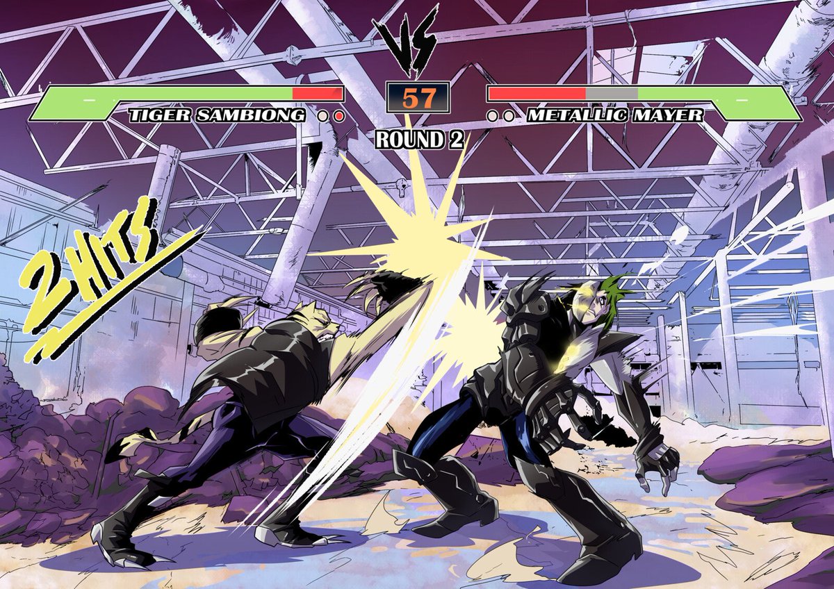 Artwork done for <a href="/AndreaDProjects/">Andrea "Jens" Demetrio</a> with his characters from the game Schwazerblitz
 artstn.co/p/1nkgQL