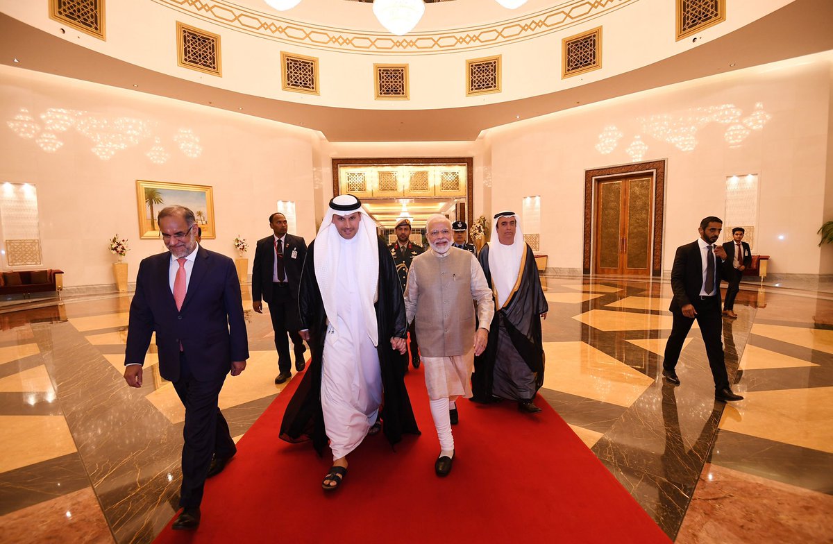 narendramodi's tweet photo. Reached Abu Dhabi. 

Looking forward to holding talks with His Highness Crown Prince @MohamedBinZayed and discussing the full range of friendship between India and UAE. 

Deepening economic relations will also be on the agenda during this visit. https://t.co/gpFmCeulj6