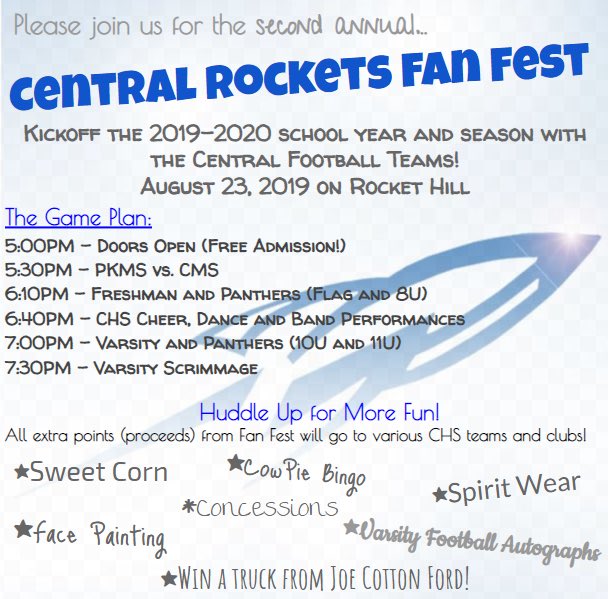 It’s a beautiful day for some Central football!!!  <a href="/D301Sup/">Dr. Mongan</a> <a href="/Central301/">Central 301</a> <a href="/AthleticsRocket/">CHS Rocket Athletics</a> <a href="/CHSFootball100/">Central Rockets - Football</a>