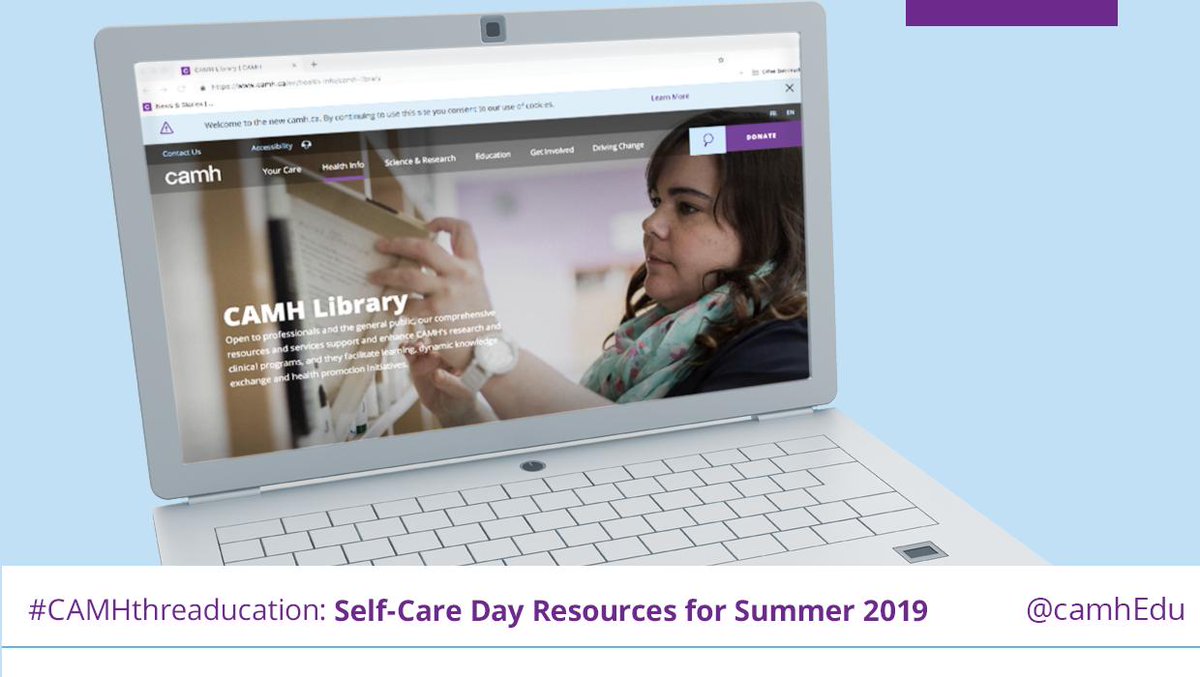 camhEdu's tweet image. 6/ Find out more about #CAMHLibrary📚 research and reference services here: bit.ly/2u1EfVV 

#referenceservices #selfcare #selfcaretips #summerselfcare
