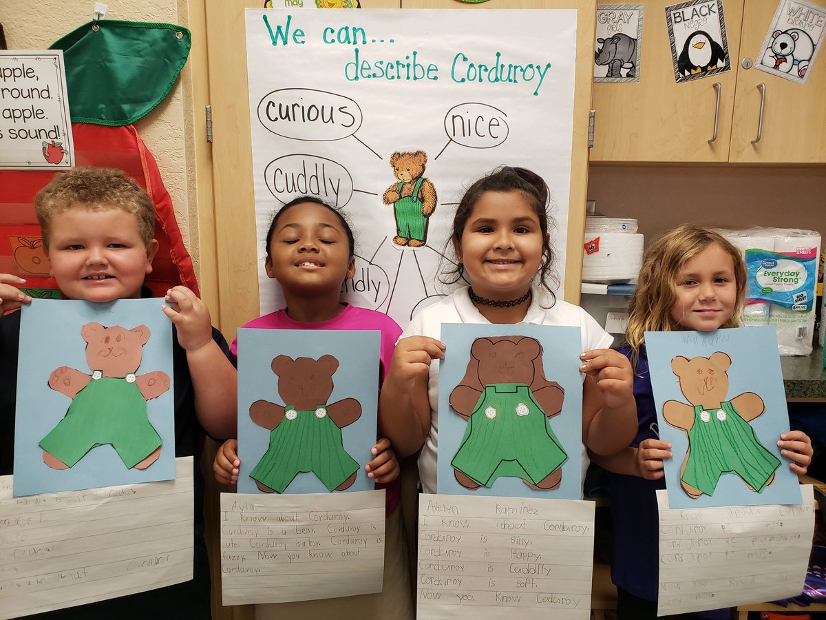 EspinosaSUG's tweet image. These amazing scholars used a bubble map to write about Corduroy! He is one of our favorite characters already!
@PLEgators @CoTeachingISfun @collierschools 
#Gatoriffic
#ThinkinMaps
#BubbleMap