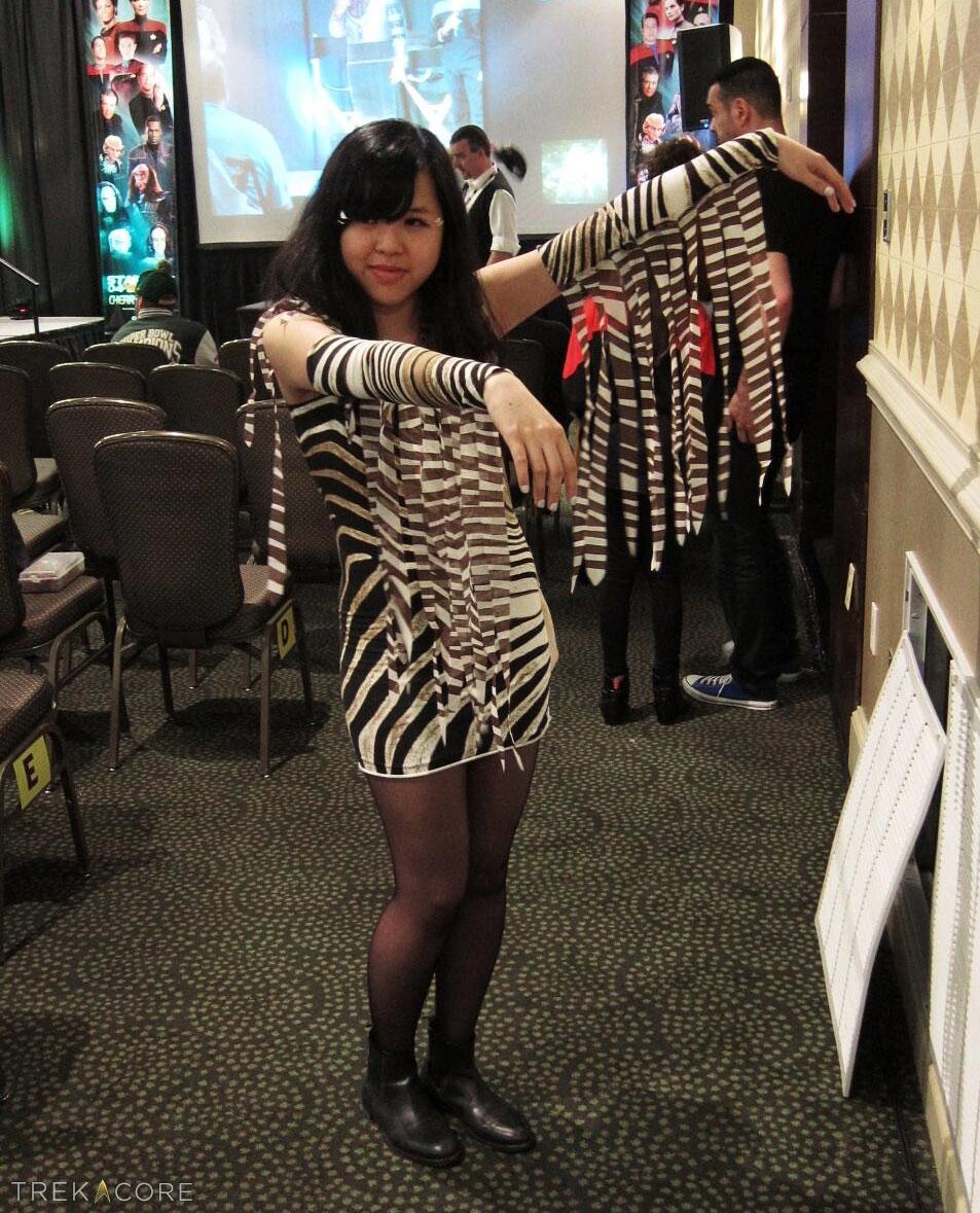 TrekCore's tweet photo. A favorite #StarTrek cosplay from @CreationEnt's 2014 Cherry Hill, NJ convention -- Captain Picard's pet lionfish Livingston!
#FlashbackFriday https://t.co/CNzHKhTP7E