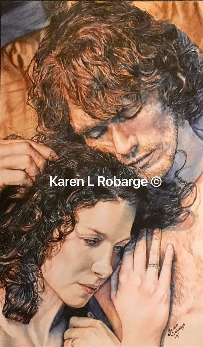 Done with colored pencils. I can remove the watermark if need be. #OutlanderContestNYCC <a href="/Outlander_STARZ/">Outlander Universe</a> <a href="/SamHeughan/">Sam Heughan</a> <a href="/caitrionambalfe/">Caitríona Balfe</a> #Outlander #droughtlander <a href="/Writer_DG/">Diana Gabaldon</a> thanks for looking ☺️
