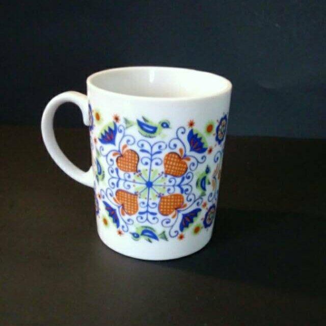 Excited to share the latest addition to my #etsy shop: Vintage Lobeco mug, floral and bird design #housewares #smallmug #heartmug #floralcup #heartcup etsy.me/2ZndjS0