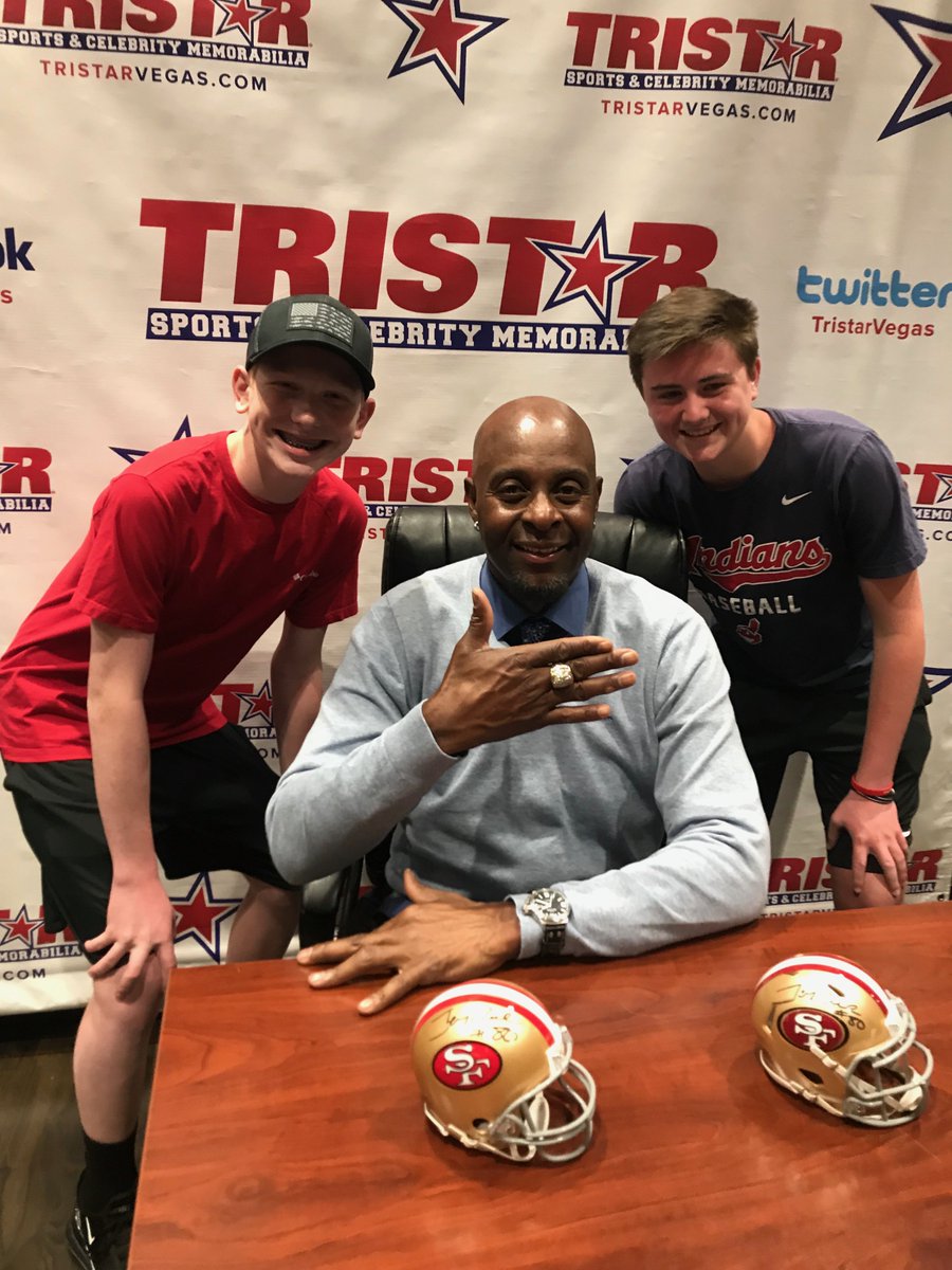 TRISTAR Miracle Mile (@tristarvegas) on Twitter photo Meet <a href="/JerryRice/">Jerry Rice</a> next Friday, August 30 from 2-3pm at Tristar Sports & Celebrity Memorabilia <a href="/MiracleMileLV/">Miracle Mile Shops</a>! Meet the Hall of Fame receiver and @DancingABC legend! Talk football, take a photo, & get an autograph from Jerry! tristarvegas.com Meet <a href="/JerryRice/">Jerry Rice</a> next Friday, August 30 from 2-3pm at Tristar Sports & Celebrity Memorabilia <a href="/MiracleMileLV/">Miracle Mile Shops</a>! Meet the Hall of Fame receiver and @DancingABC legend! Talk football, take a photo, & get an autograph from Jerry! tristarvegas.com