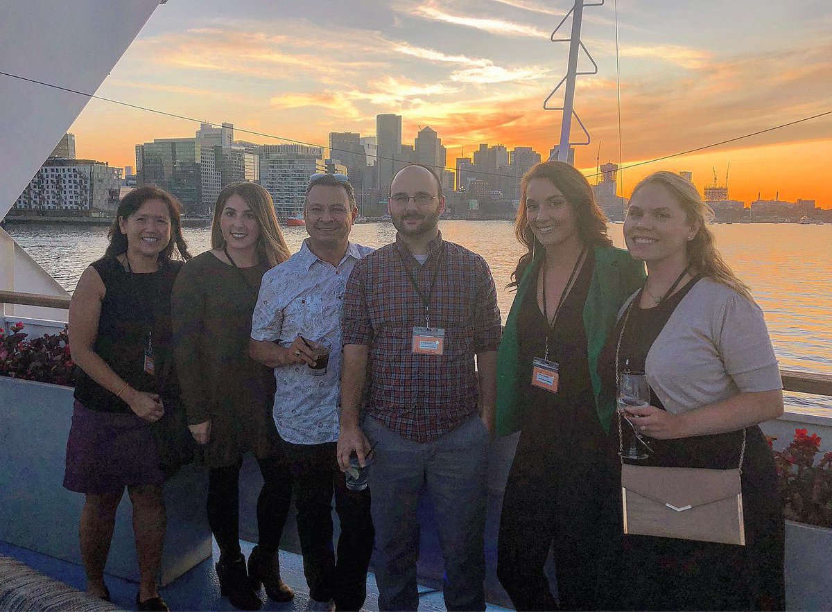 JBDJGA's tweet photo. Studio JBD and JGA team members enjoyed a wonderful Boston cruise earlier this week. A big thank you to @mdcinteriorsolutions for a spectacular night! #interiordesign #architecture #studiojbdandjga #boston #rhodeisland #massachusetts #pawtucket #newengland #cruise #sunset #team https://t.co/XoyodnsCTk