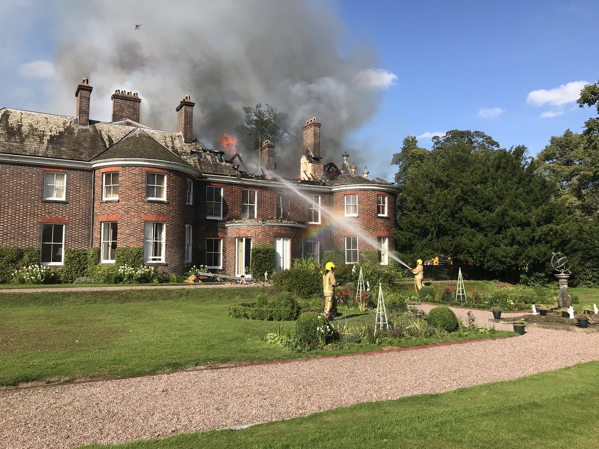 The devastating scenes at Betley Court this evening. 

The fire began at 16:30 this afternoon, it’s believed that all residents have managed to get out safely. Emergency Services are still at the scene. 

These are the images taken by a local resident earlier this afternoon.