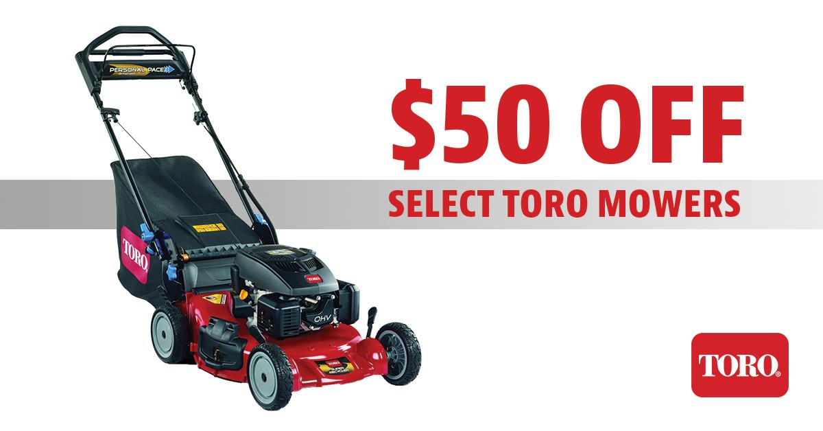 Don't forget!  Toro is offering an INSTANT SAVINGS of $50 OFF select Super Recycler mowers!  Act fast though, this offer ends 8/31!

🔷Get your FREE quote here:
ow.ly/x18N50vByAg