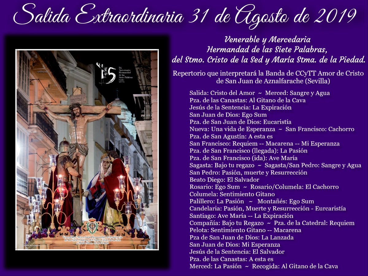 📌 CALLEJERO SALIDA EXTRAORDINARIA 31 DE AGOSTO