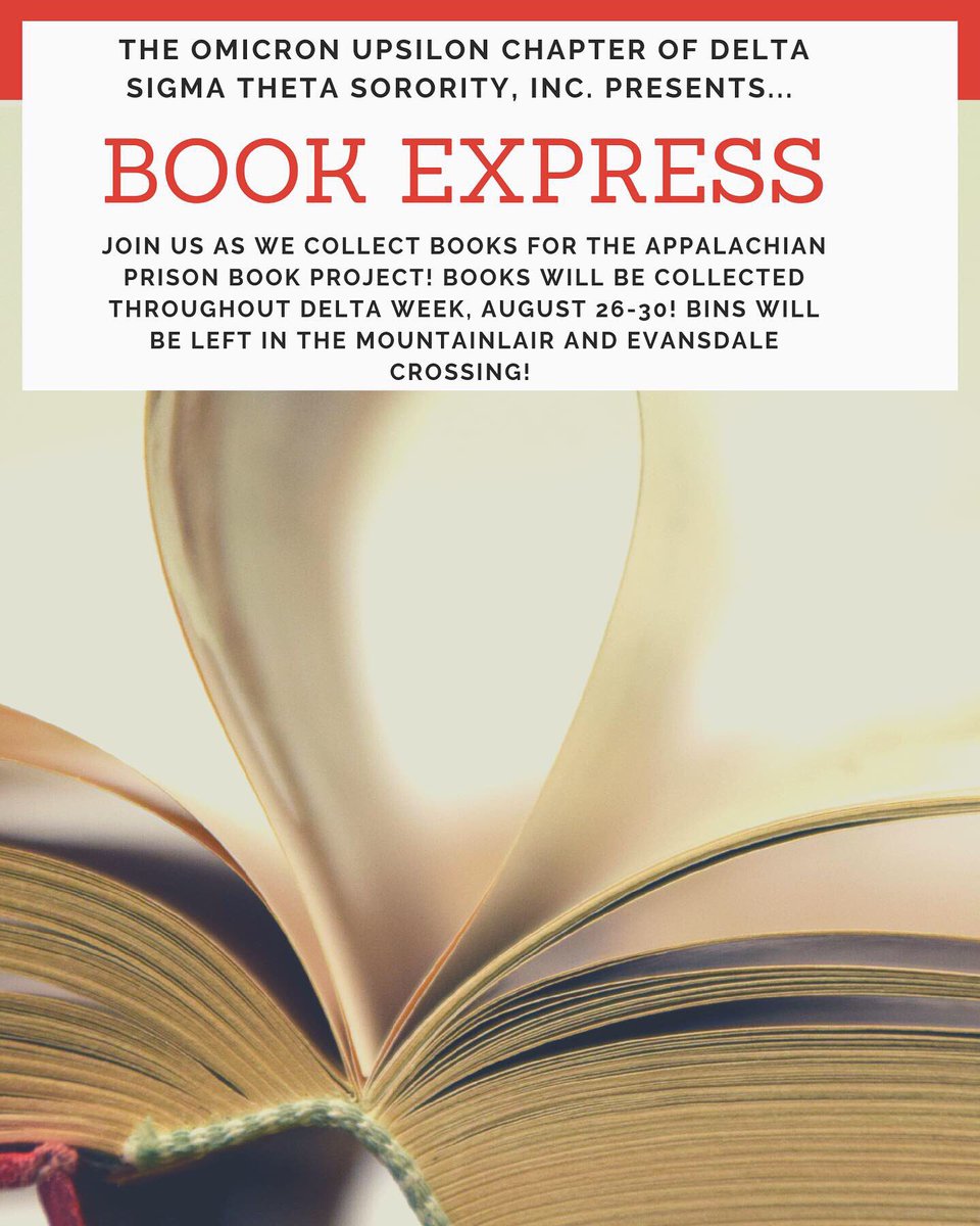 We will be collecting books all week for the Appalachian Prison Book Project! 📚 🐘