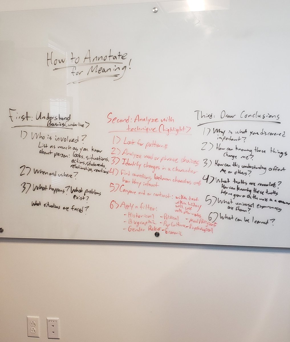 Getting the whiteboards set up for a new school year. Starting fresh with annotation.