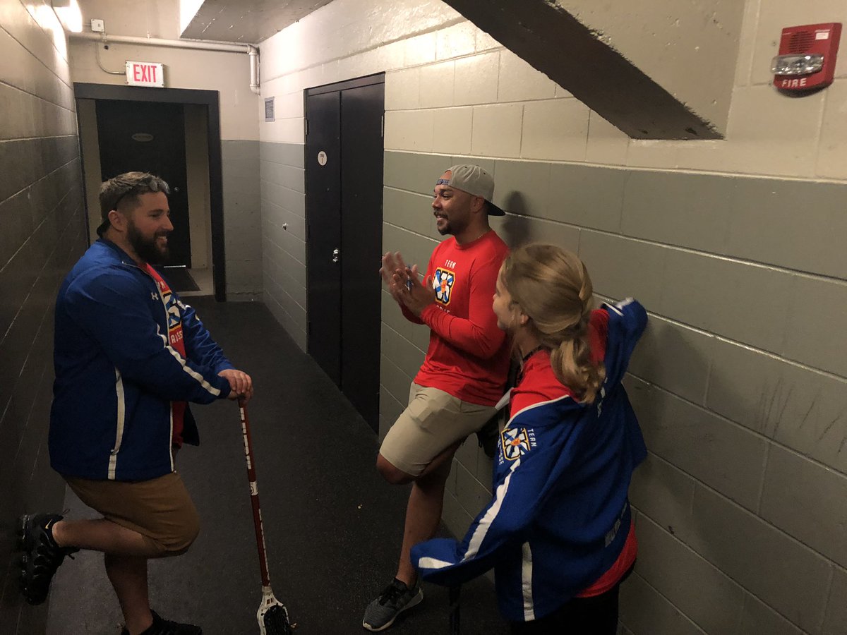 Pre game warmup and Coach Strat talk!
