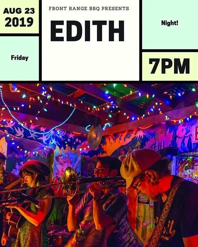 Come check out Edith tonight at 7pm at FRBBQ!
.
#livemusic #cosprings #colorado #fridaynight #cospringsmusic #cospringsevents #coloradosprings #indie #folkmusic #localmusic ift.tt/2P9JtMR