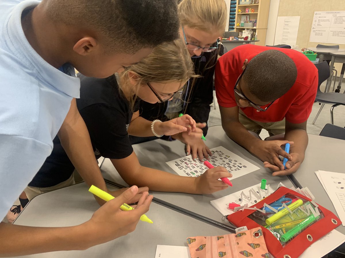 DanaMMetz's tweet photo. @MathMaDdnEss ‘s class participated in a number challenge to promote teamwork!  So much math vocabulary!! @CISDDietz https://t.co/NDUEF1YQjQ