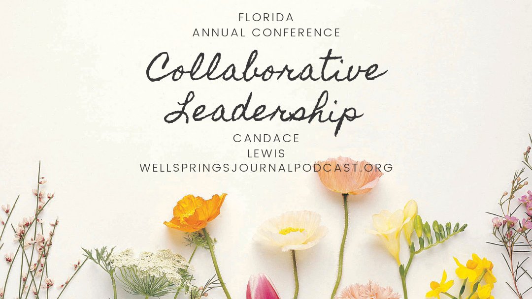 WellSprings Journal (@wellspringsj) on Twitter photo In a 2015 episode, Candace Lewis, <a href="/FLUMC/">Florida Conference</a>, talks about how “Women possess and share a variety of leadership styles.” Check out this episode in the Women in Leadership series today!
wellspringsjournalpodcast.org/womens-leaders…
#umc #unitedmethodistchurch #clergywomen #wcc #gbhem #collaboration In a 2015 episode, Candace Lewis, <a href="/FLUMC/">Florida Conference</a>, talks about how “Women possess and share a variety of leadership styles.” Check out this episode in the Women in Leadership series today!
wellspringsjournalpodcast.org/womens-leaders…
#umc #unitedmethodistchurch #clergywomen #wcc #gbhem #collaboration