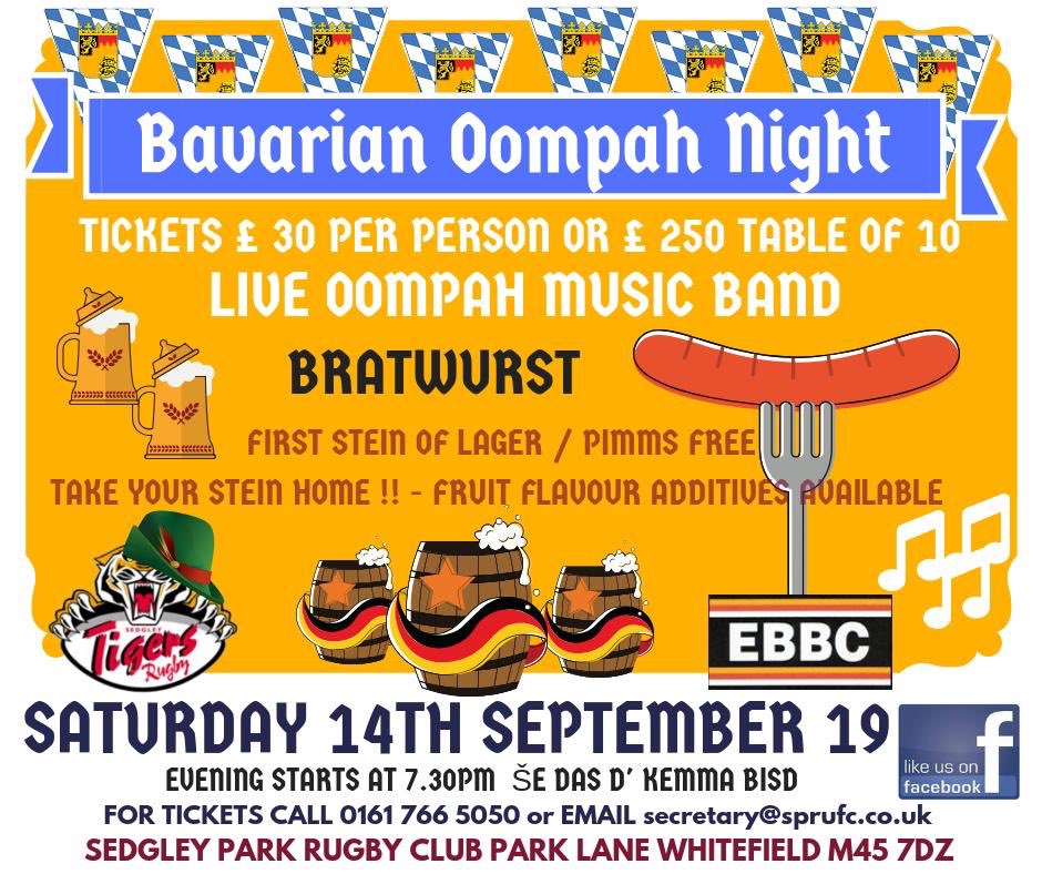 EVERYONE welcome! To book your places / table or ask any questions, call / text 07967 522401, reply to this post or email secretary@sprufc.co.uk. Sure to be a cracking night! <a href="/SedgleyTigers/">Sedgley Park Tigers</a> <a href="/Themighty4ths/">Sedgley Park 4th Team</a> @sedgleyminis <a href="/LoveWhitefield/">Love Whitefield</a> <a href="/loveprestwich/">Love Prestwich</a>