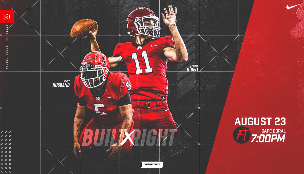 NFMHS_Football's tweet photo. Come out and support the Red Knights as we play Cape Coral @ 7:00 at Cape Coral High School. https://t.co/i69tqVe1qT