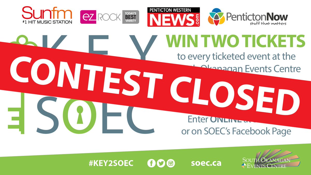 SOEC's tweet photo. Contest closed! Thank you to everyone who entered this year's #Key2SOEC 🗝️

Stay tuned for next week as 3 finalists will be selected, announced &amp; each given a key... But only ONE will unlock the doors to the #SOEC! 😱 https://t.co/KtHxijS9zb