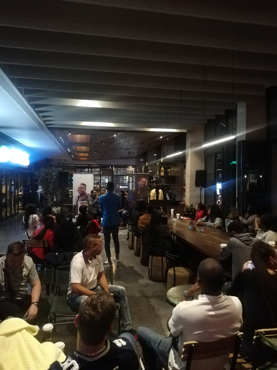 iamchurch_sa's tweet photo. We out here at #DavidDeeBookLaunch. @Starbucks_SA Menlyn Maine. https://t.co/ZzDwKGP8TR