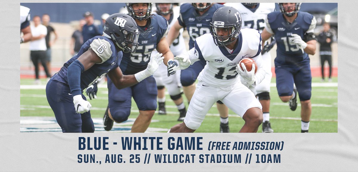 Our annual Blue-White Game is this Sunday at 10AM! Admission is FREE, come get your first look at the 2019 'Cats!

#GraniteStrong