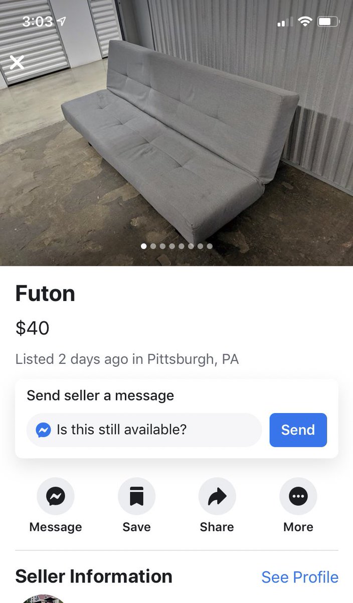 TheScottishEcon's tweet photo. Best part of today: Perusing Facebook Marketplace and came across this ad. Check out the 🐻 https://t.co/syMwEPzTJz