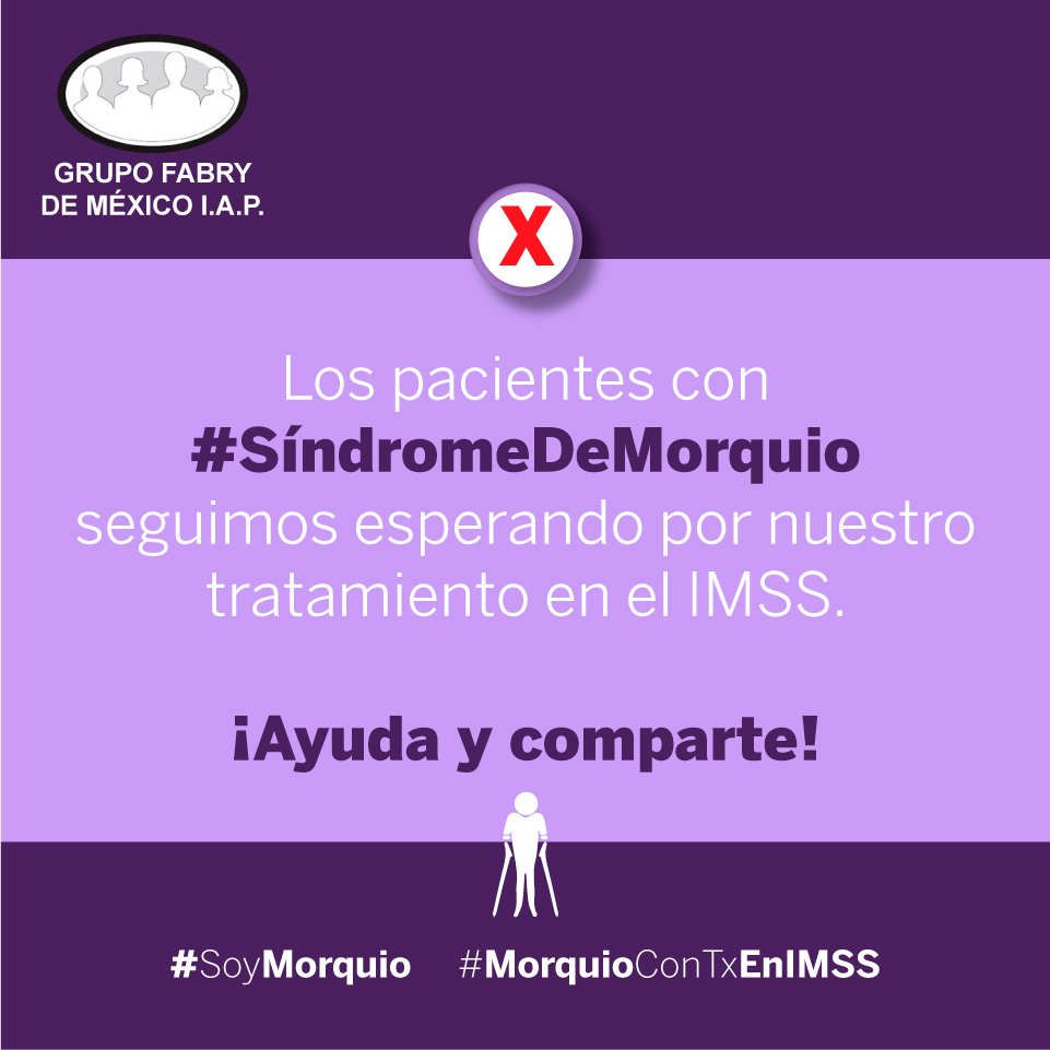 Los antiinflamatorios y analgésicos que nos da <a href="/tu_IMSS/">IMSS </a> no son suficientes para tratar el #SíndromeDeMorquio, necesitamos el Tx de reemplazo enzimático <a href="/zoerobledo/">Zoé Robledo</a> <a href="/lopezobrador/">Andres Manuel</a> #MorquioConTxEnIMSS