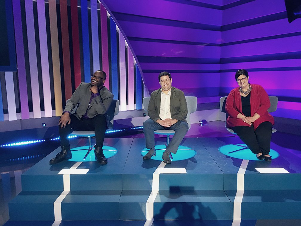 GameShowNetwork's tweet photo. Can these #BestEverTrivia contestants beat trivia experts @muffymarracco @schuchinski and Jonathan Corbblah this #TriviaTuesday? 🤔 Find out today 4p! https://t.co/GxIRSCfG0f