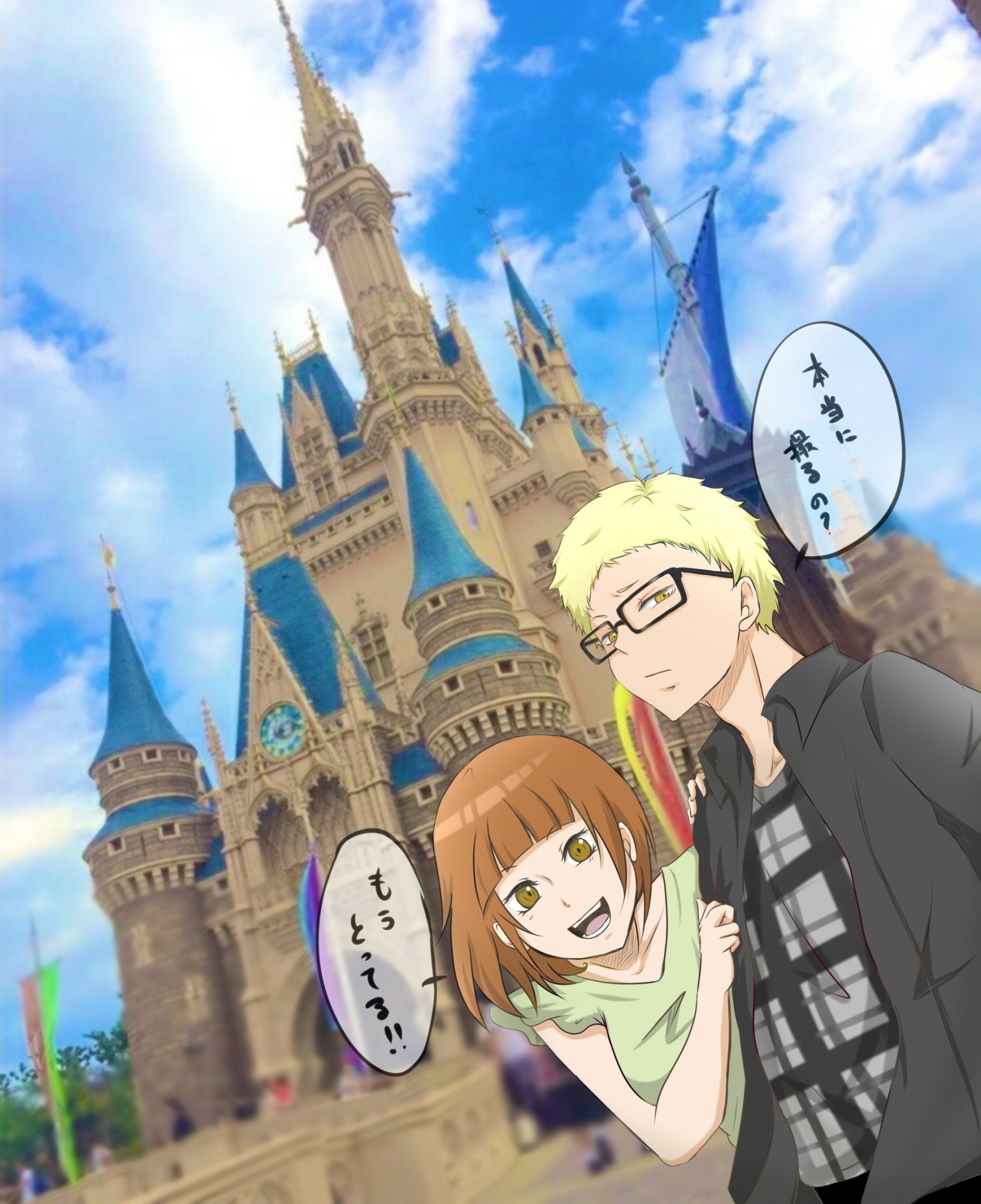 Twitter 上的 ミケ 三毛猫の戯言 最近のマイブームは自分が撮ってきた写真に夢絵を書き込むこと 昨日描いたツッキーと桃ねぇ 笑 T Co Mnhnlgrn5h Twitter