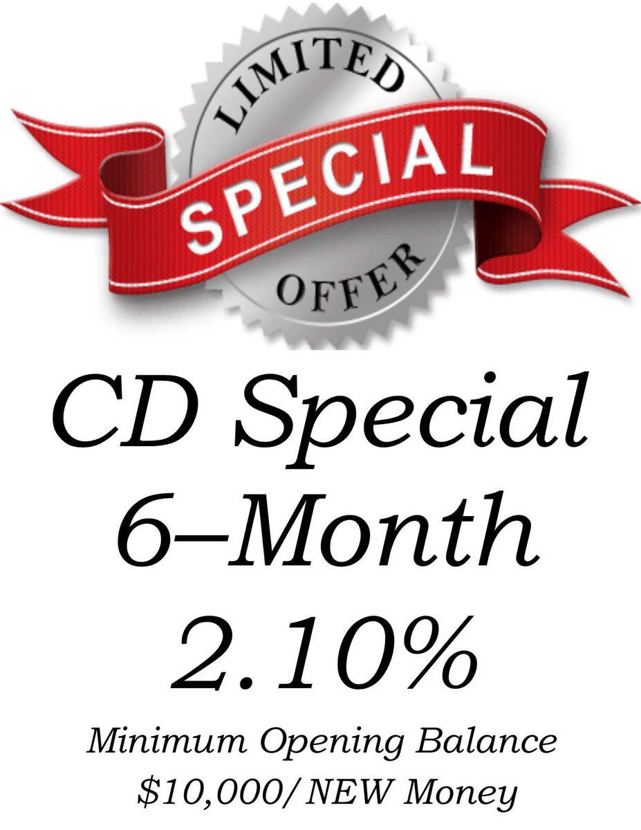 PatriotEquity's tweet photo. Thinking about saving money?!? Take advantage of our new CD Special today! https://t.co/oL3rJns2wP