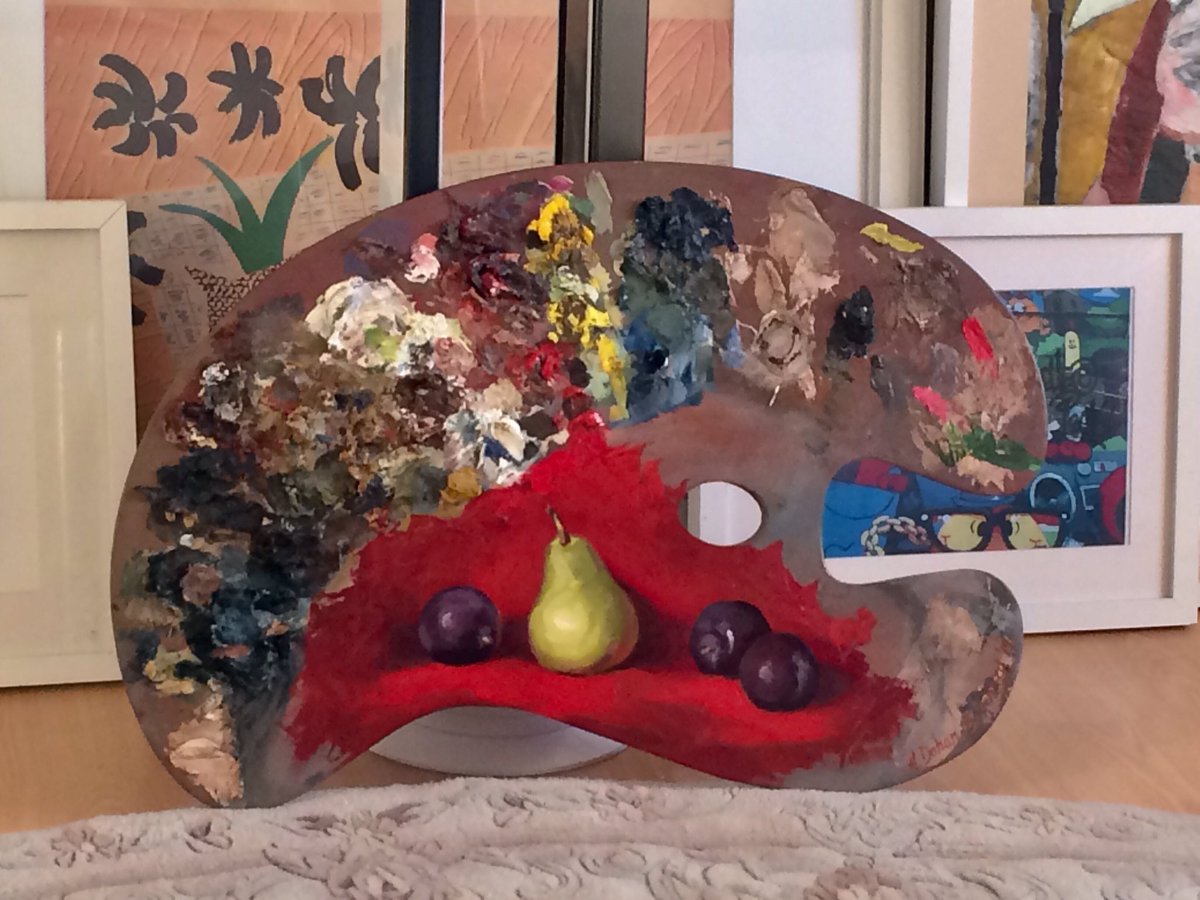 thinktwink's tweet photo. I could not 💖 love 💖 my @mooncatcher88 palette 🎨 with plums  and a pear 🍐 any more!! It’s incredible with such amazing energy. https://t.co/OxIlp9YOW7