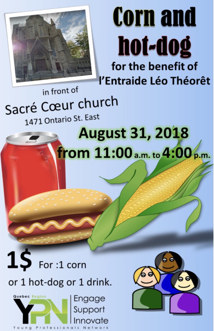 briangovcan's tweet photo. La Grande Épluchette Edition 2019 aura lieu le 31 août de 11:00 à 16:00 au profit de l’Entraide Léo Theoret! Venez nous aider ou manger des bons mais et hot-dogs! 🌭🌽
#fundraiser #entraideleotheoret #rjp #ypn #givingback #fun #corn #hotdogs https://t.co/P9EI9ZZOHO